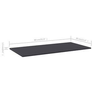 Bücherregal Bretter Grau 80x30cm 4er Set