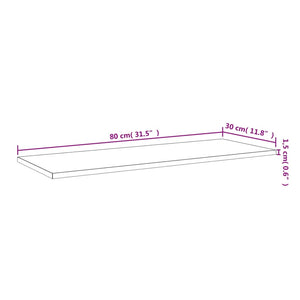 Regalbretter, Hochglanz Schwarz, 80x30 cm, 8er-Set