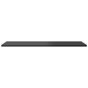 Bücherregal Bretter Hochglanz Grau 80x30 cm, 4er-Set