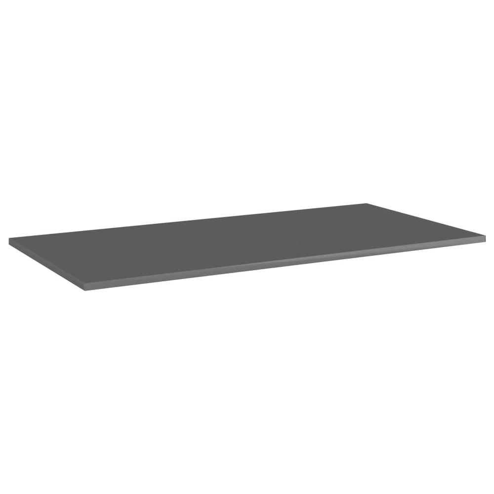 Bücherregal Bretter Hochglanz Grau 80x30cm, 8er Set