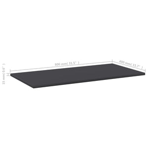 Bücherregal Bretter Grau 80x40 cm, 4er Set