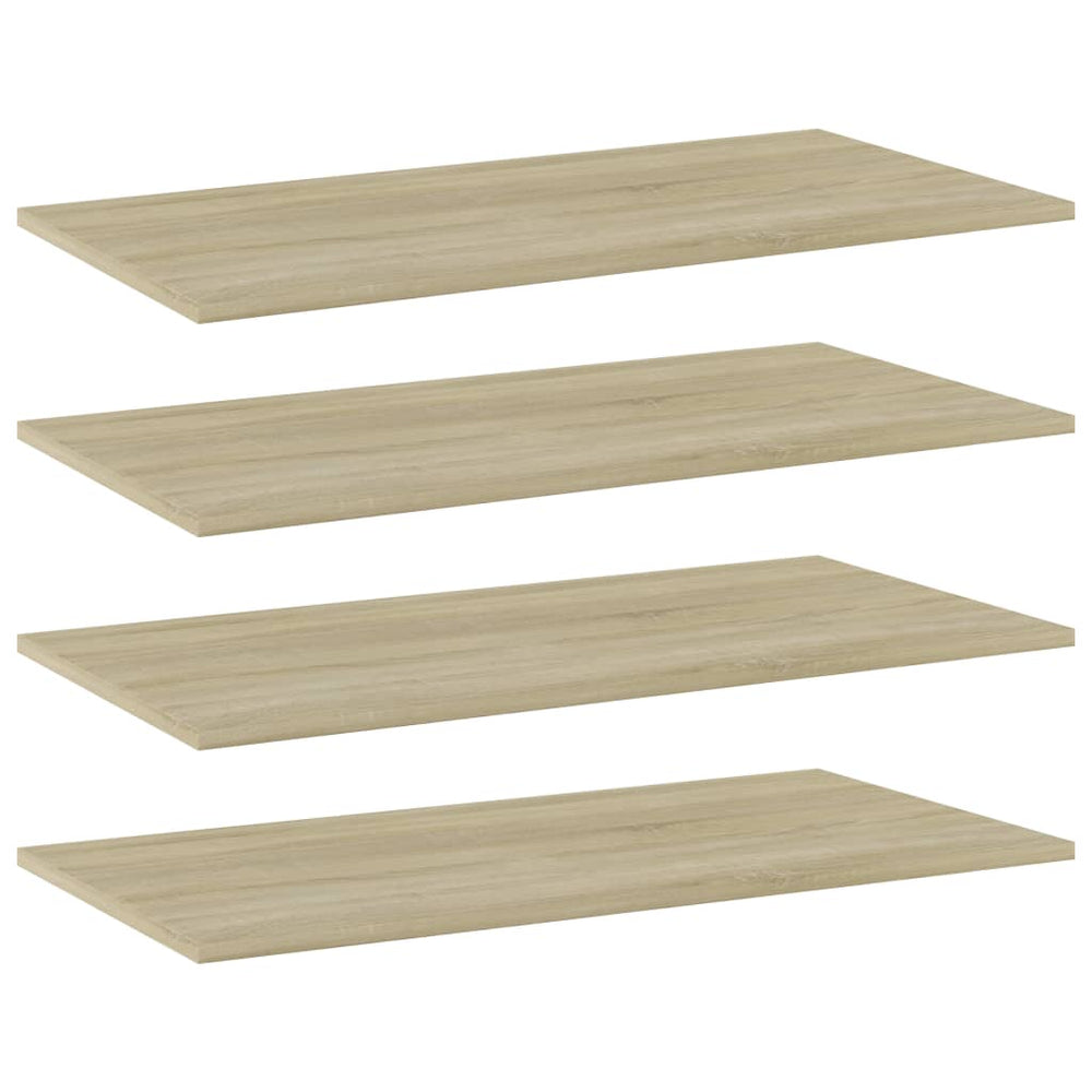 Sonoma Eiche Bücherregal Bretter 80x40 cm, 4er-Set