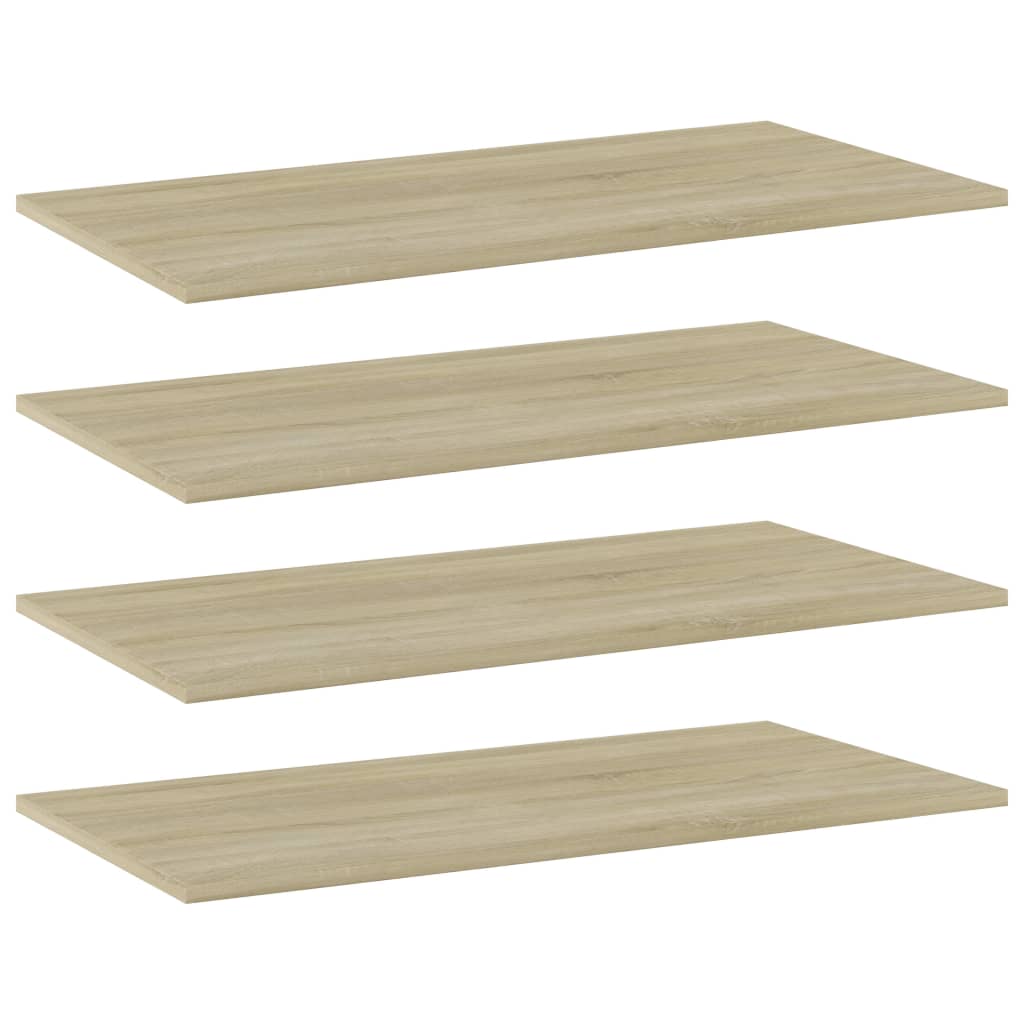 Sonoma Eiche Bücherregal Bretter 80x40 cm, 4er-Set