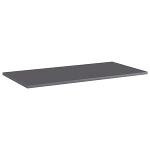 Bücherregal Bretter Grau Hochglanz 80x40cm, 8er Set