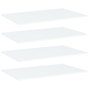 Regalbretter Weiß 80x50 cm, 4er Set