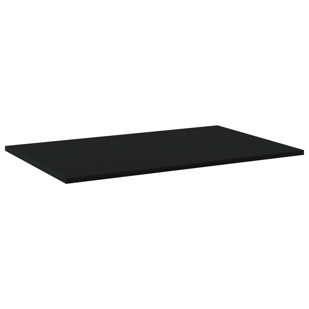 Bücherregal Bretter Schwarz 80x50 cm, 4er Set