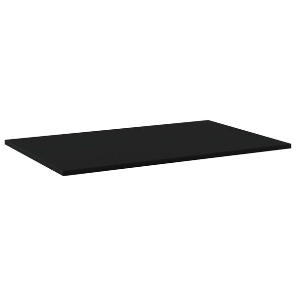 Bücherregal Bretter Schwarz 80x50 cm, 4er Set