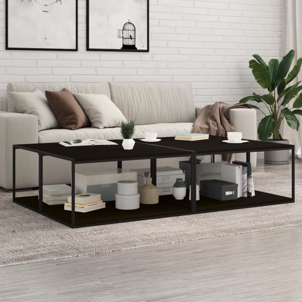 Bücherregal Bretter Schwarz 80x50 cm, 8er Set