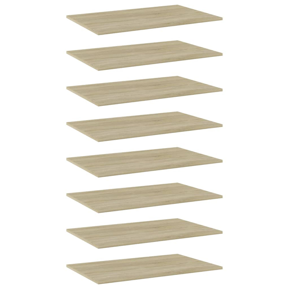 Sonoma Eiche Bücherregal Bretter 80x50cm, 8er Set