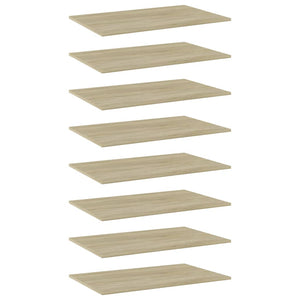 Sonoma Eiche Bücherregal Bretter 80x50cm, 8er Set