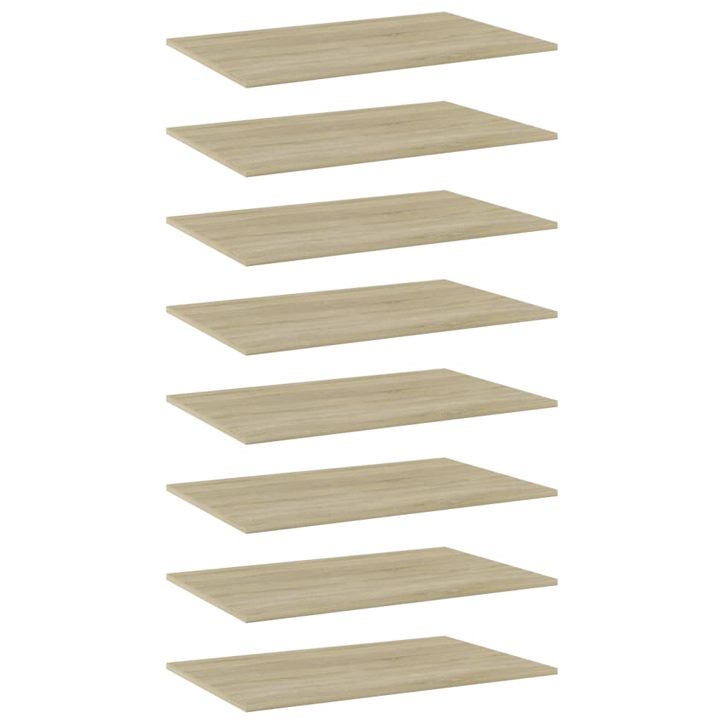 Sonoma Eiche Bücherregal Bretter 80x50cm, 8er Set