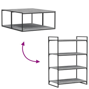 Betongraue Bücherregal-Bretter, 8er-Set