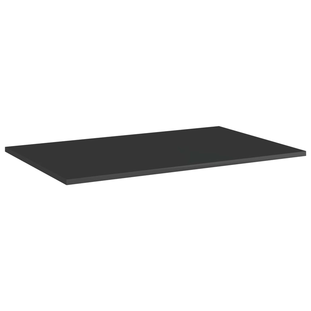 Regalbretter Schwarz Hochglanz 80x50cm, 8er-Set