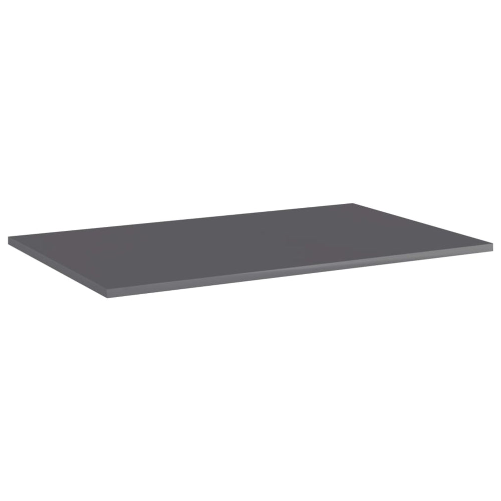 Bücherregal Bretter Hochglanz Grau 80x50cm, 8er Set