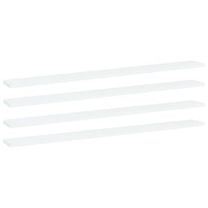 Weiße Bücherregal-Bretter, 4er Set