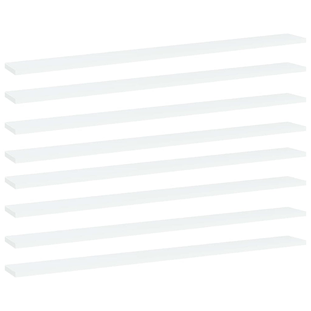 Weiße Bücherregal Bretter, 100 cm, 8er-Set