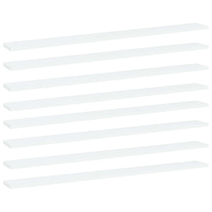 Weiße Bücherregal Bretter, 100 cm, 8er-Set