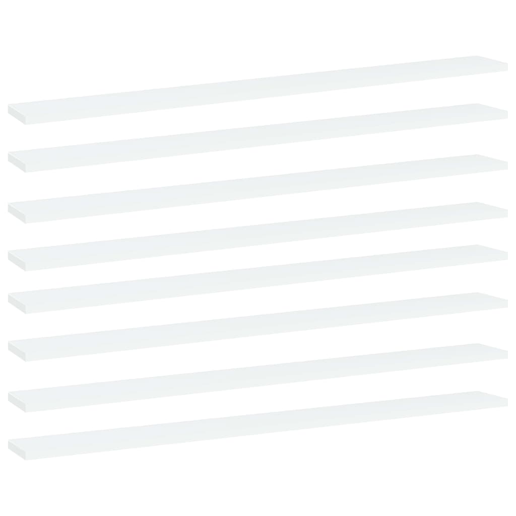 Weiße Bücherregal Bretter, 100 cm, 8er-Set