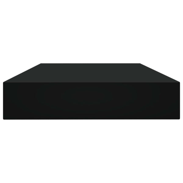 Schwarze Bücherregal Bretter, 4er Set