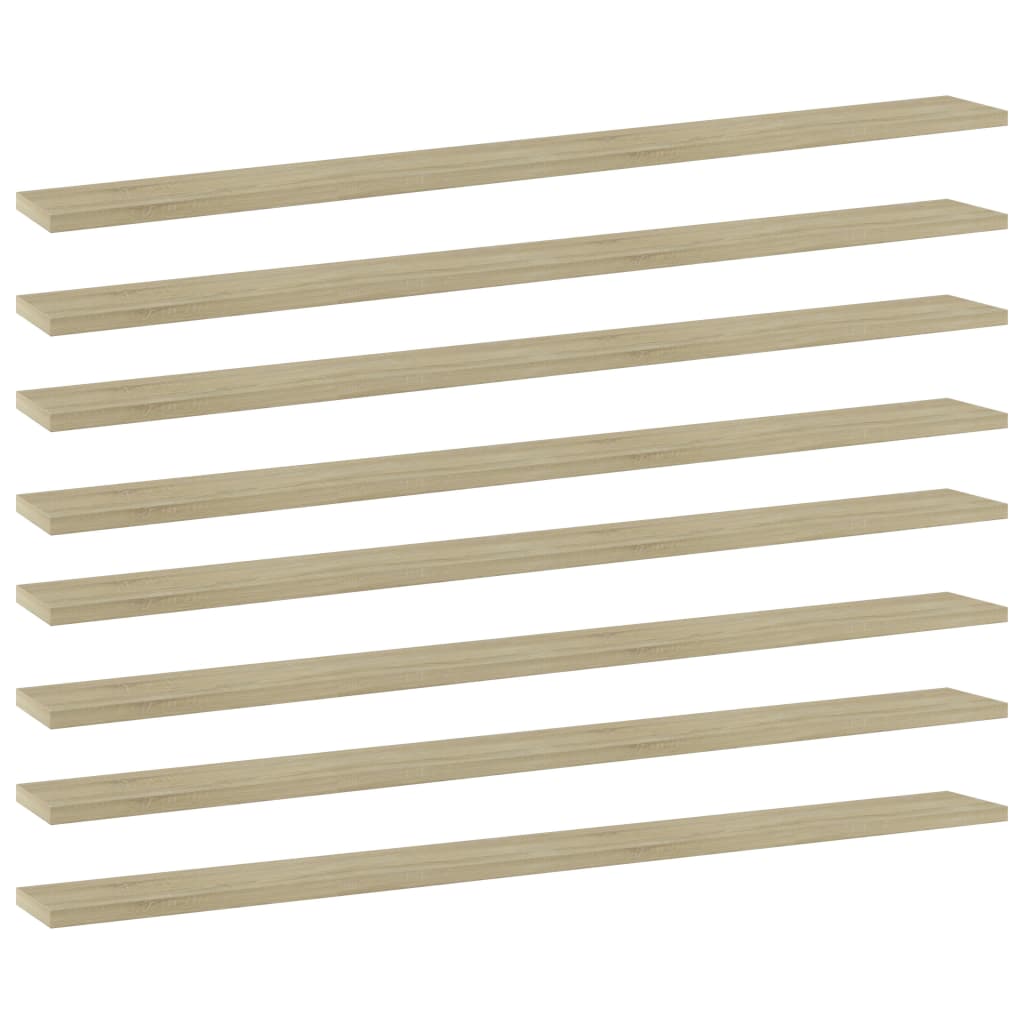 Sonoma Eiche Regalböden 100x10cm, 8er Set