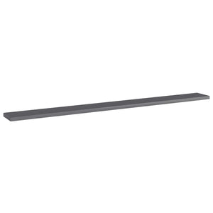 Bücherregal Bretter Grau Hochglanz 4er-Set