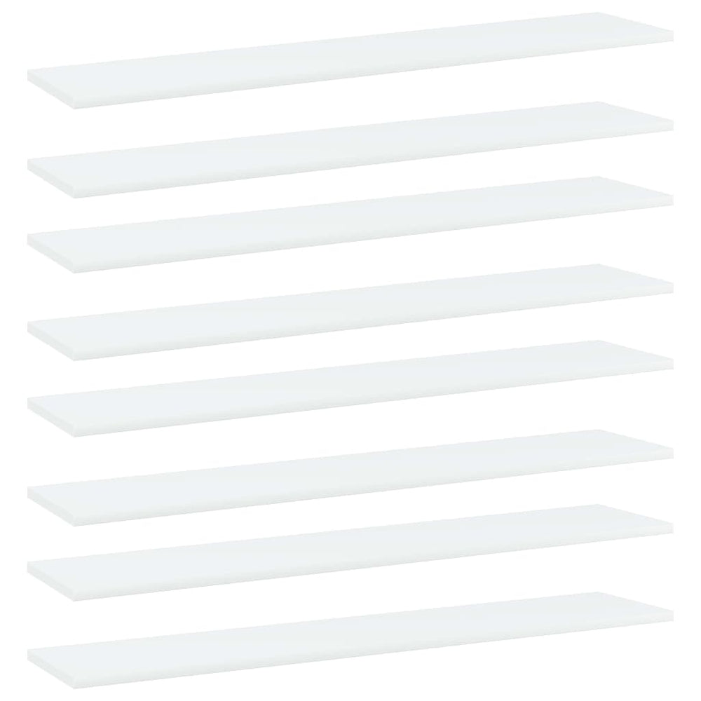 Regalbretter Weiß 100x20 cm, 8er Set