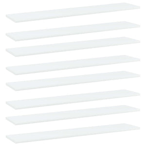 Regalbretter Weiß 100x20 cm, 8er Set