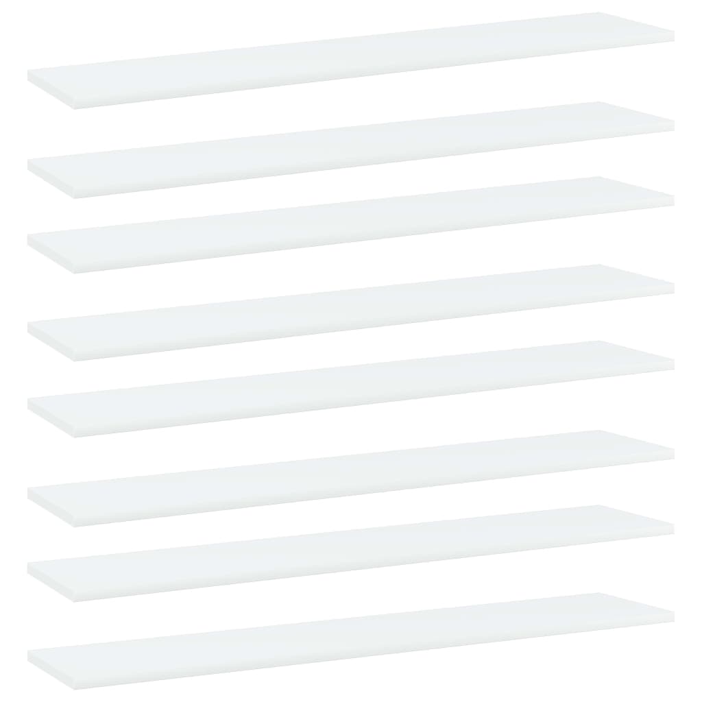 Regalbretter Weiß 100x20 cm, 8er Set