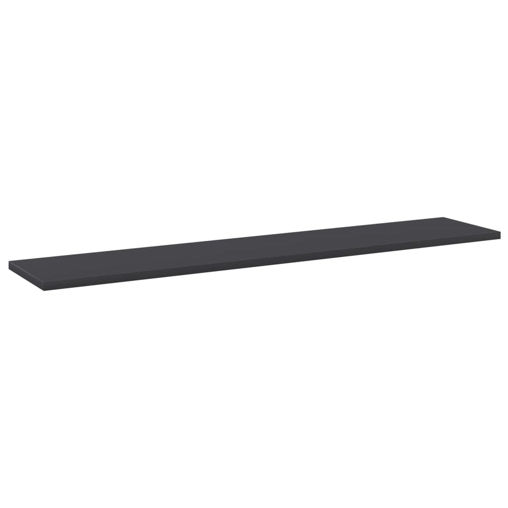 Bücherregal Bretter Grau 100x20 cm, 4er Set