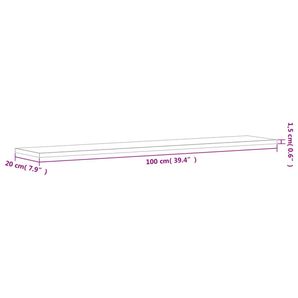 Sonoma Eiche Regalbretter 100x20 cm, 8er Set