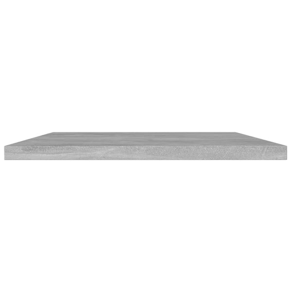 Betongraue Bücherregal-Bretter, 4er-Set