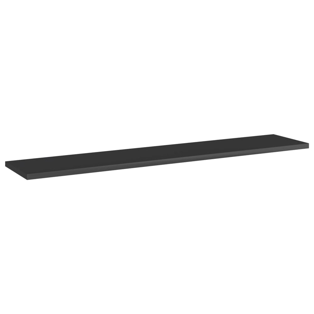 Hochglanz Schwarz Bücherregal Bretter, 4er Set