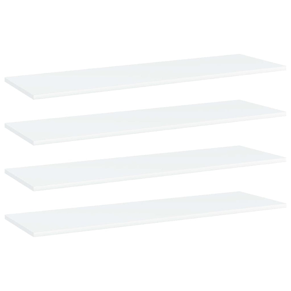 Weiße Bücherregal Bretter, 100 cm, 4er-Set