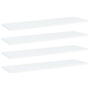 Weiße Bücherregal Bretter, 100 cm, 4er-Set