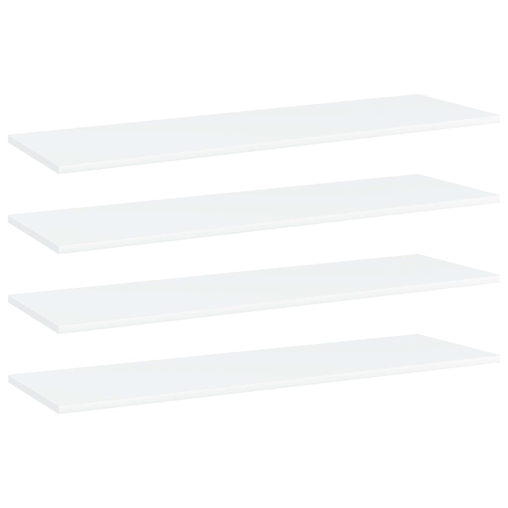 Weiße Bücherregal Bretter, 100 cm, 4er-Set