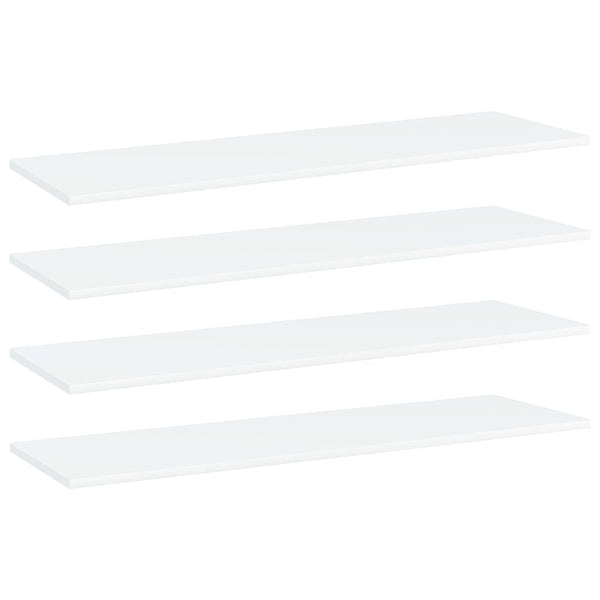 Weiße Bücherregal Bretter, 100 cm, 4er-Set