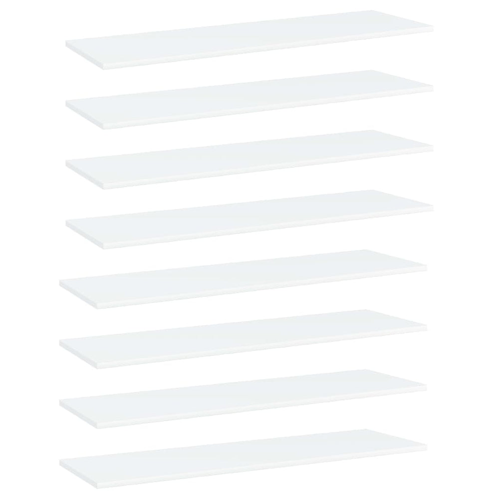 Regalbretter Weiß 100x30 cm, 8er-Set