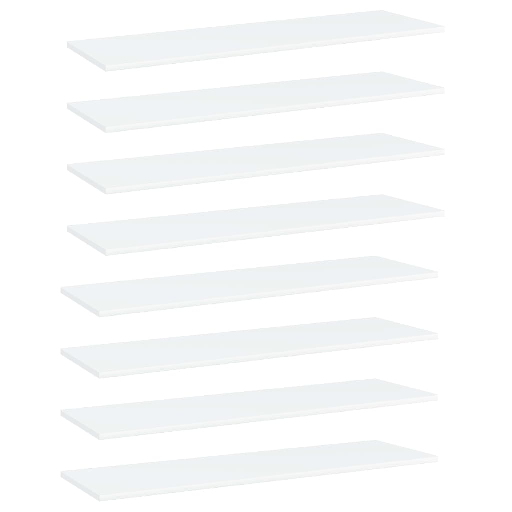 Regalbretter Weiß 100x30 cm, 8er-Set