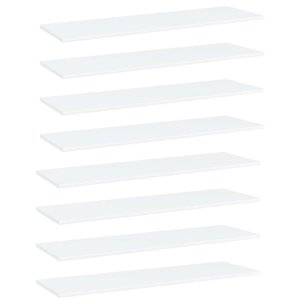 Regalbretter Weiß 100x30 cm, 8er-Set