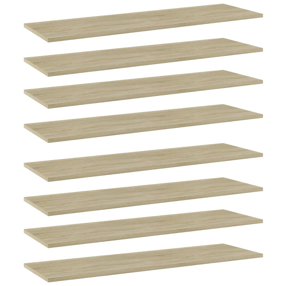 Regalbretter Sonoma Eiche 100x30 cm, 8er Set