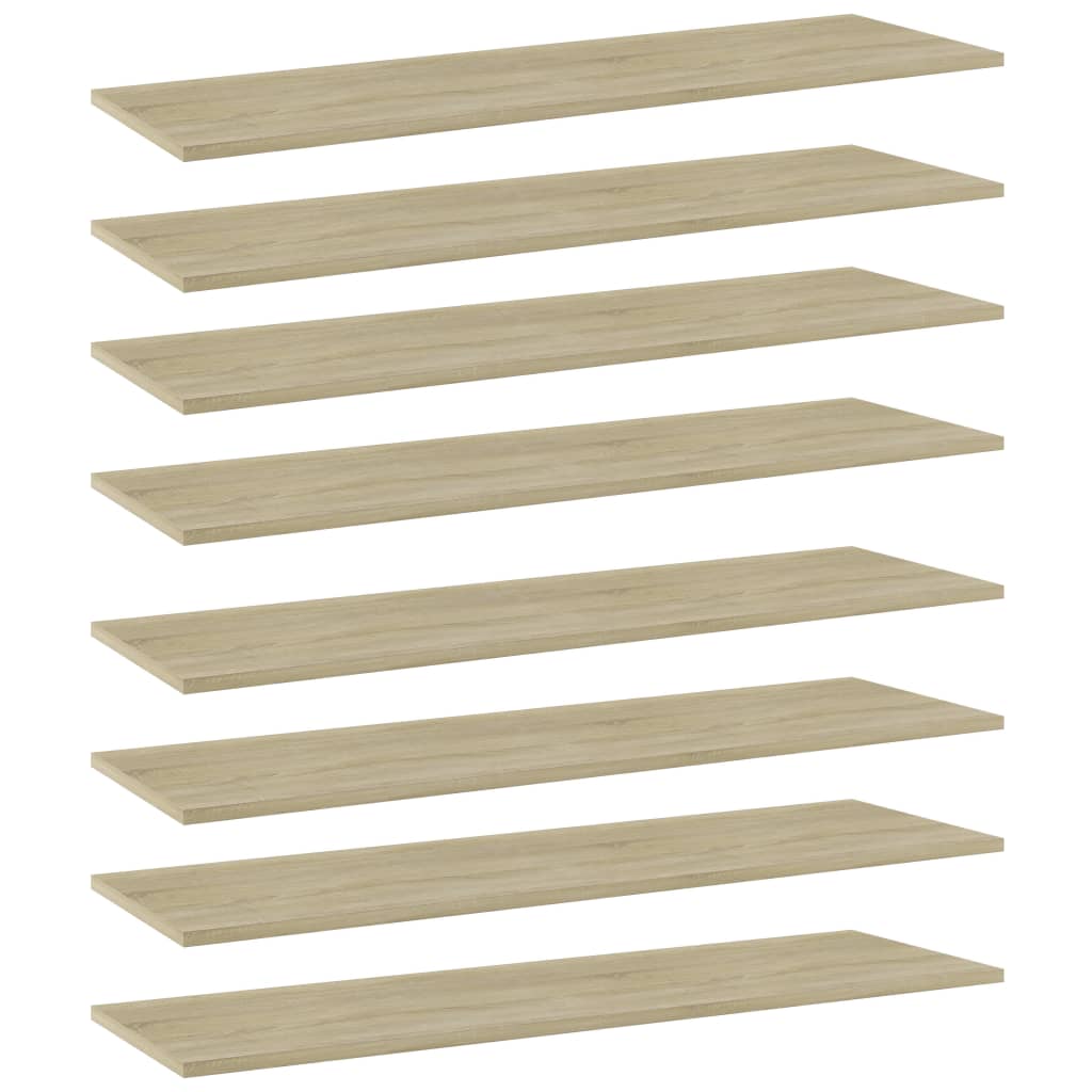 Regalbretter Sonoma Eiche 100x30 cm, 8er Set