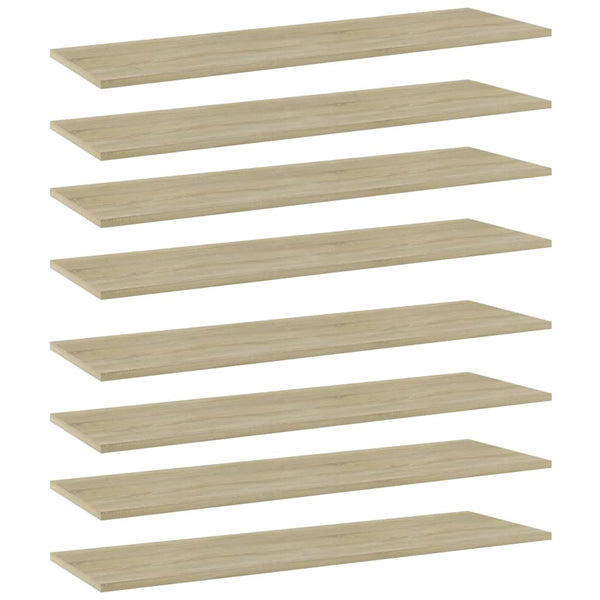 Regalbretter Sonoma Eiche 100x30 cm, 8er Set