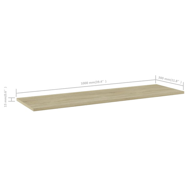 Regalbretter Sonoma Eiche 100x30 cm, 8er Set