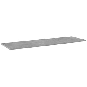 Betongraue Bücherregal-Bretter, 8er-Set