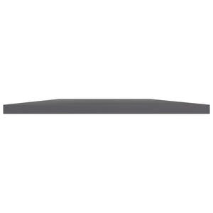 Bücherregal Bretter Hochglanz Grau 100x30 cm, 4er-Set