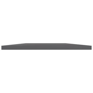 Bücherregal Bretter Grau Hochglanz 100x30 cm, 8 Stk