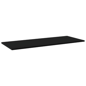 Schwarze Bücherregal Bretter, 4er Set