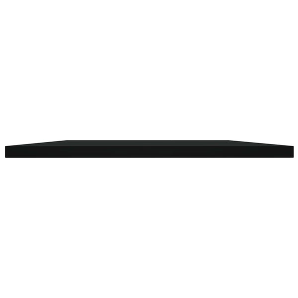 Schwarze Bücherregal Bretter, 4er Set