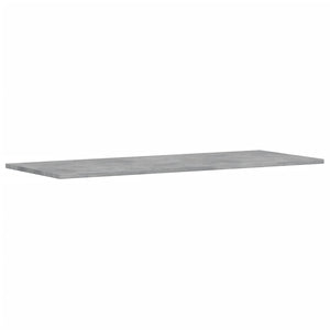 Betongraue Bücherregal-Bretter, 4er-Set