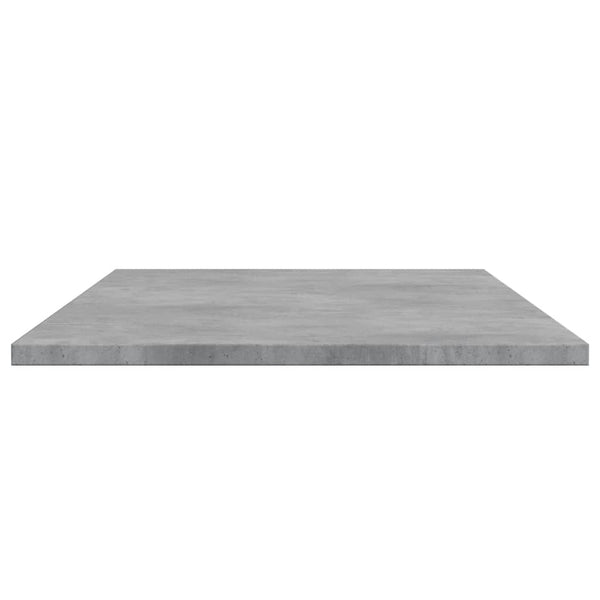 Betongraue Bücherregal-Bretter, 4er-Set